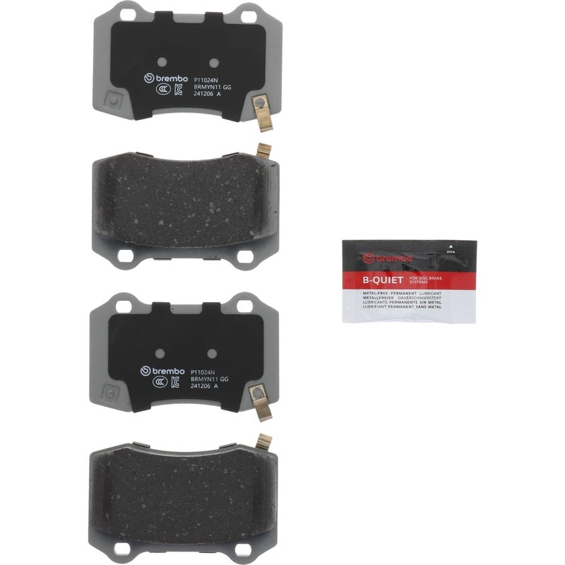 Brembo P11024N Premium Ceramic Rear Disc Brake Pad Set CADILLAC/CHEVROLET/CHRYSLER/DODGE/FPV/JEEP OE# 89047744 - Image 2